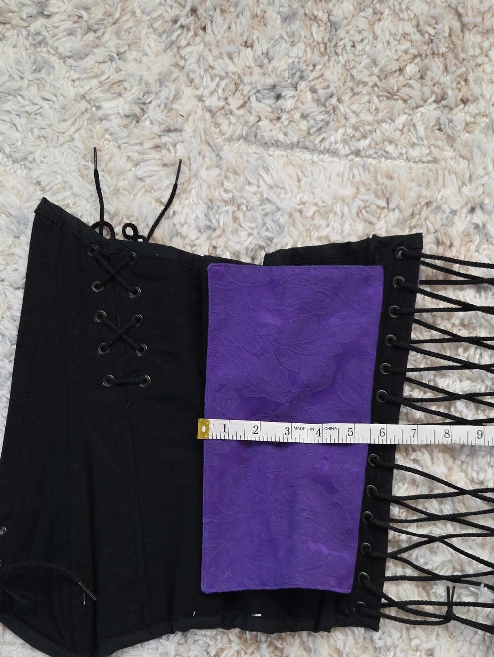 Purple Lace-Up Waist Cincher Corset - Picture 7 of 9